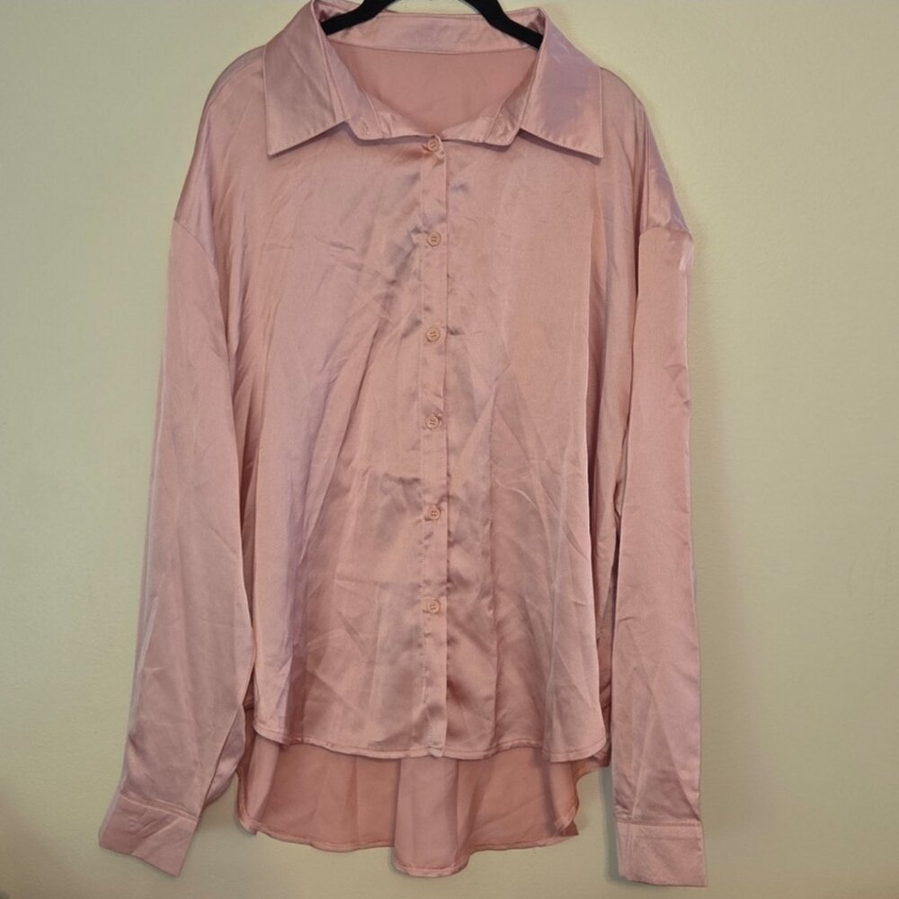 NWT SHEIN Button Down Shirt - Picture 1 of 6